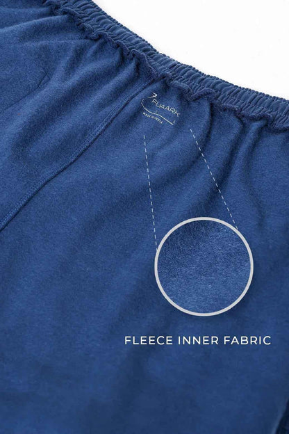 Fuaark Nz navy relaxed joggers for men, featuring a laidback style and comfortable fit for casual wear.