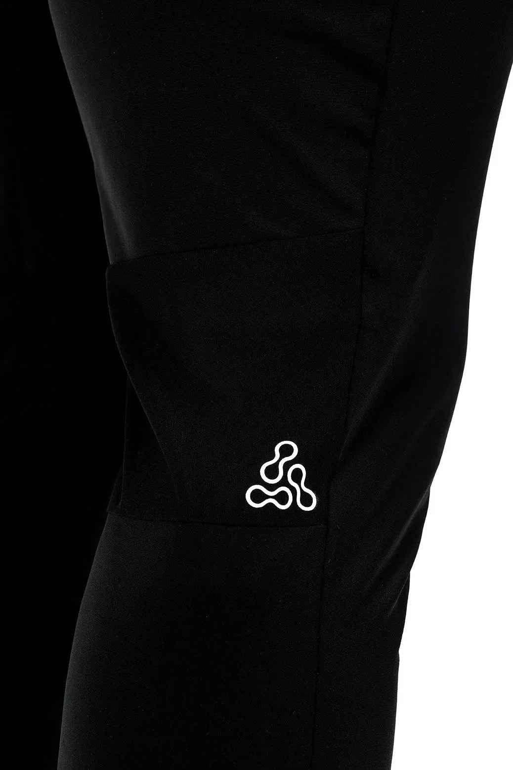 Black nylon joggers from Fuaark Nz featuring a sleek design for supreme comfort and casual style.