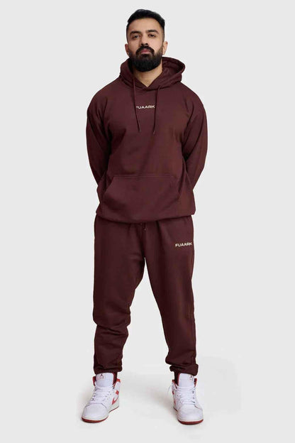 Fuaark Nz Signature Oversized Brown Joggers with a relaxed fit, soft fabric, and stylish design for maximum comfort.