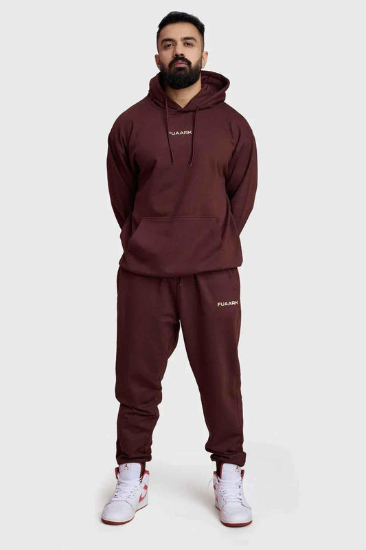 Fuaark Nz Signature Oversized Brown Joggers with a relaxed fit, soft fabric, and stylish design for maximum comfort.