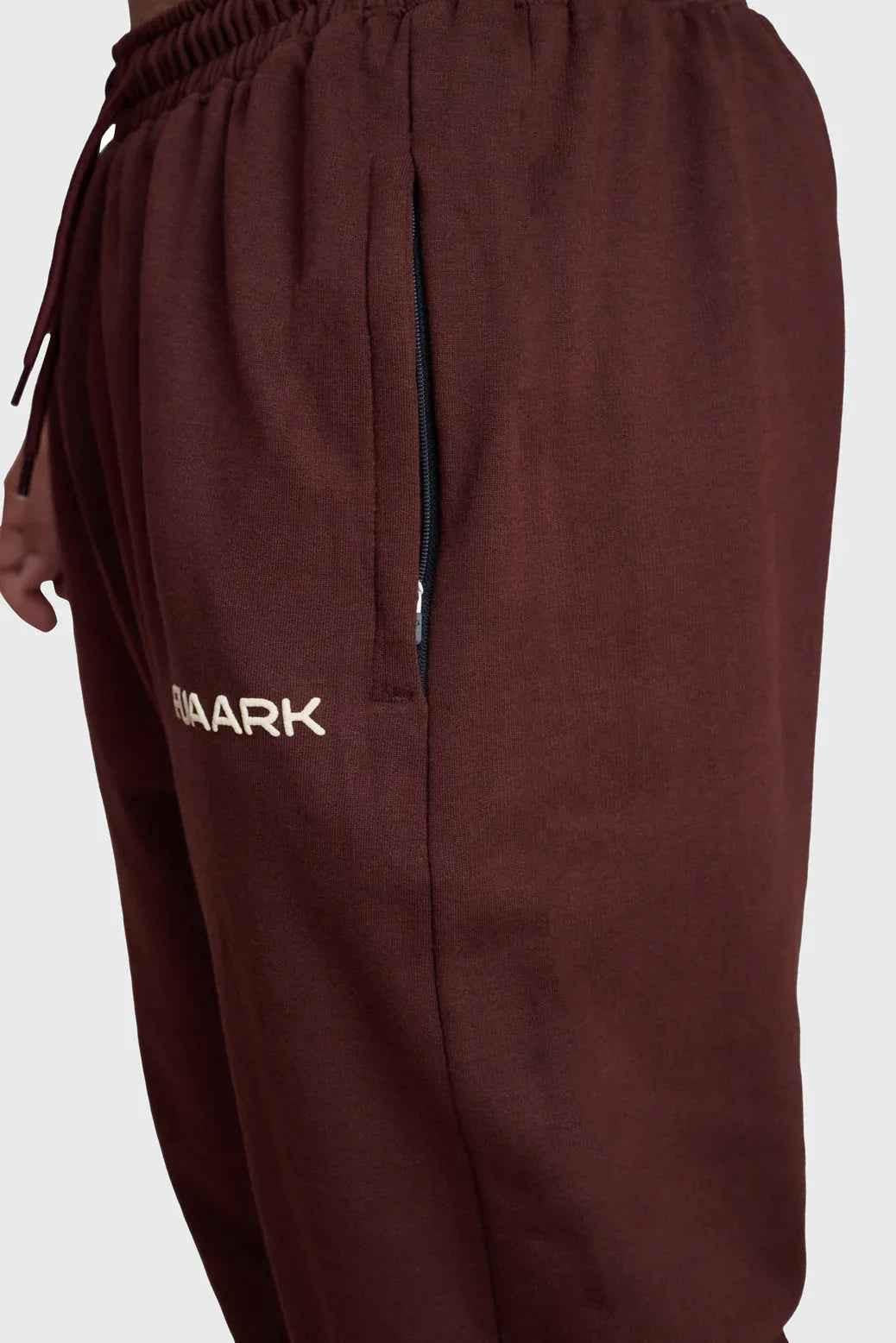 Fuaark Nz Signature Oversized Brown Joggers, relaxed fit with soft fabric and elastic waistband, perfect for casual comfort and style