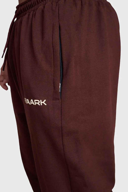 Fuaark Nz Signature Oversized Brown Joggers, relaxed fit with soft fabric and elastic waistband, perfect for casual comfort and style