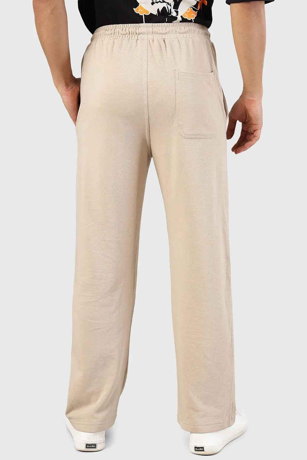Beige Fuaark Nz Pinnacle Straight Pants joggers shown in XS size, featuring a relaxed fit and casual style.