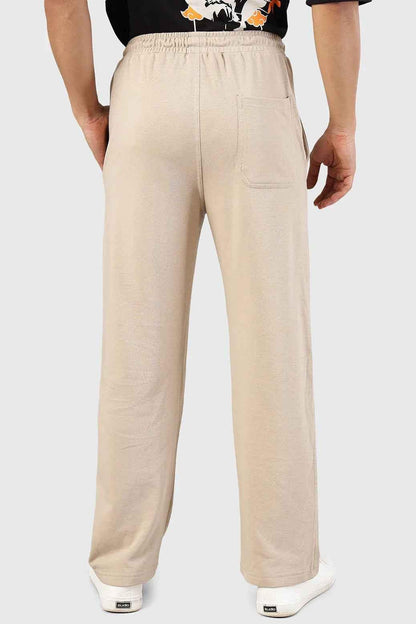 Beige Fuaark Nz Pinnacle Straight Pants joggers shown in XS size, featuring a relaxed fit and casual style.