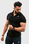 Black Polo T-Shirt for Timeless Style and Comfort