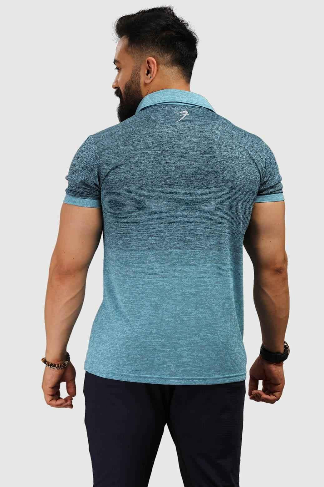 Fuaark Nz Raw Polo Blue T-shirt in regular fit, casual men's polo shirt with soft fabric and classic design.