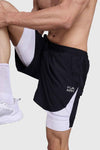 2 in 1 Mesh Short Black/White