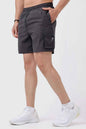 Fuaark Nz Delta Cargo Shorts in grey, casual men's shorts with multiple pockets, lightweight and comfortable for everyday wear.