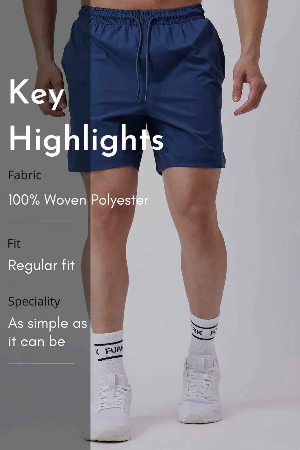 Fuaark Nz Edge Shorts in teal, casual men's shorts with a comfortable fit and stylish design, suitable for everyday wear.