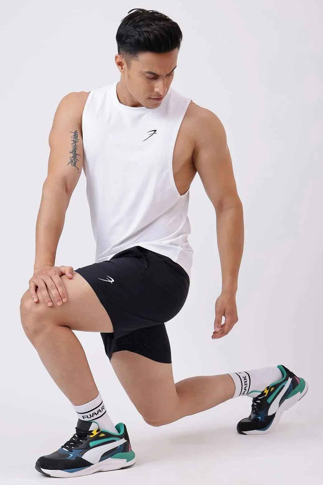 Black Nova Shorts by Fuaark Nz, stylish black shorts with a modern design, perfect for casual and trendy looks.