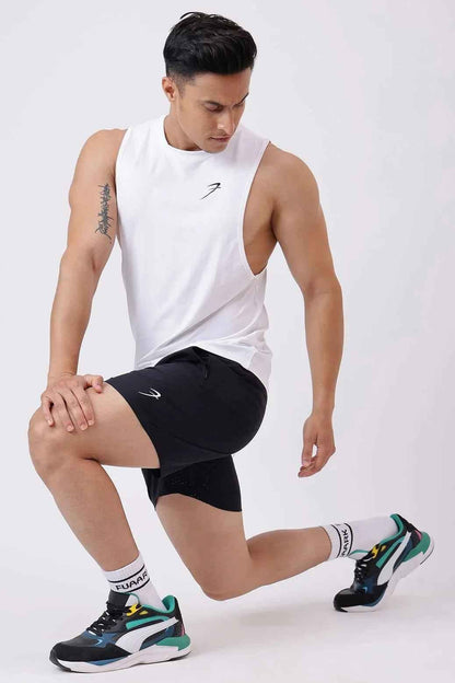 Black Nova Shorts by Fuaark Nz, stylish black shorts with a modern design, perfect for casual and trendy looks.