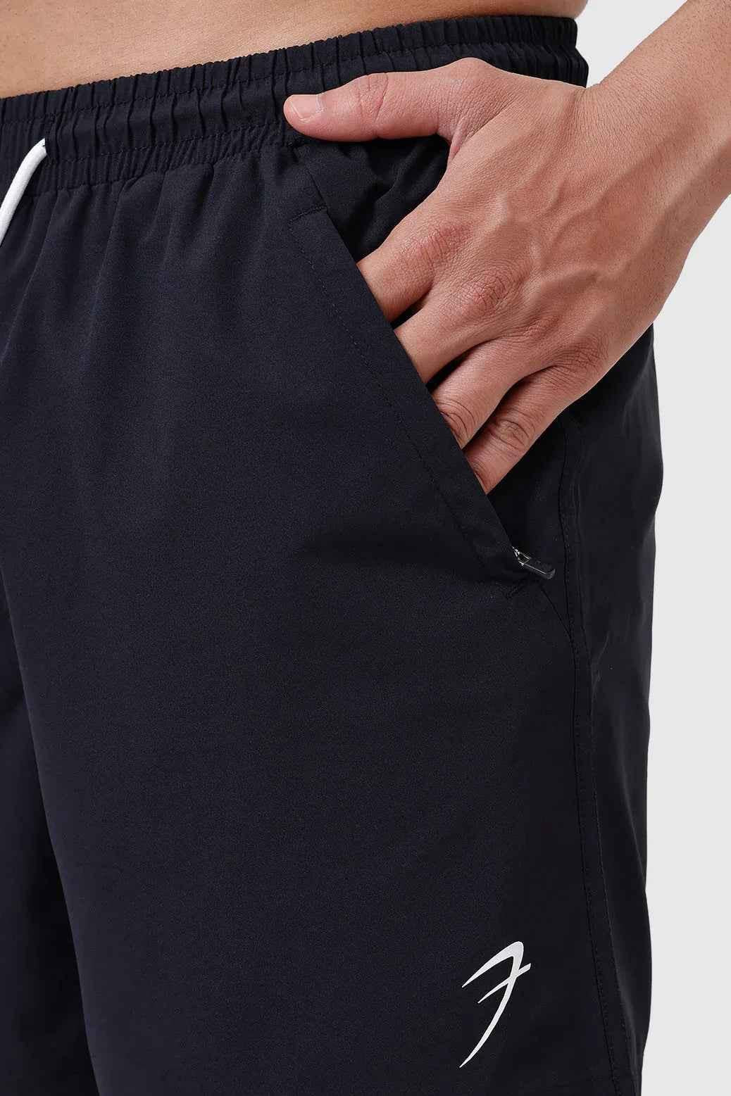 Black Nova Shorts by Fuaark Nz, stylish casual shorts with a modern fit and sleek black fabric, perfect for everyday wear.