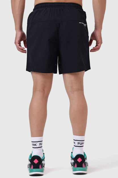 Black Nova Shorts by Fuaark Nz, casual men's shorts featuring a stylish design and comfortable fit.