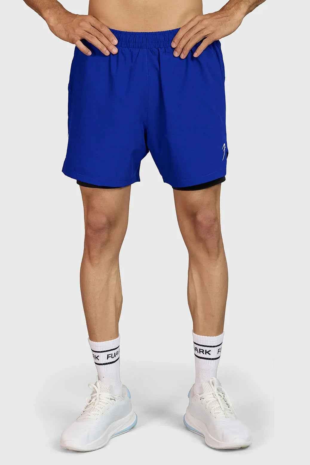 Blue Hyper 5-inch running shorts by Fuaark Nz, designed for ultimate performance and comfort during athletic activities.