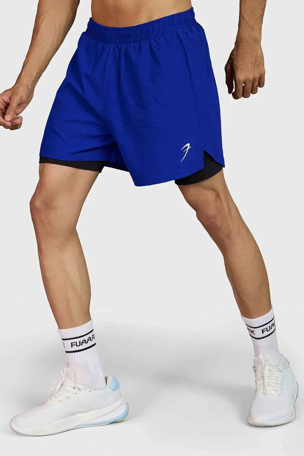 Blue Hyper 5" running shorts by Fuaark Nz, designed for ultimate performance and comfort during athletic activities.