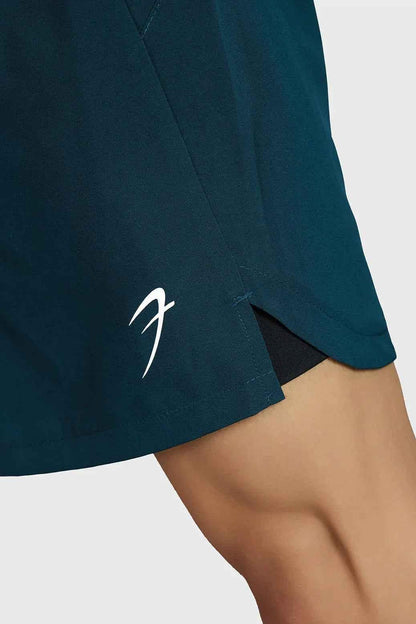 Deep green Hyper 5-inch running shorts by Fuaark Nz, lightweight athletic shorts with a comfortable fit for running.