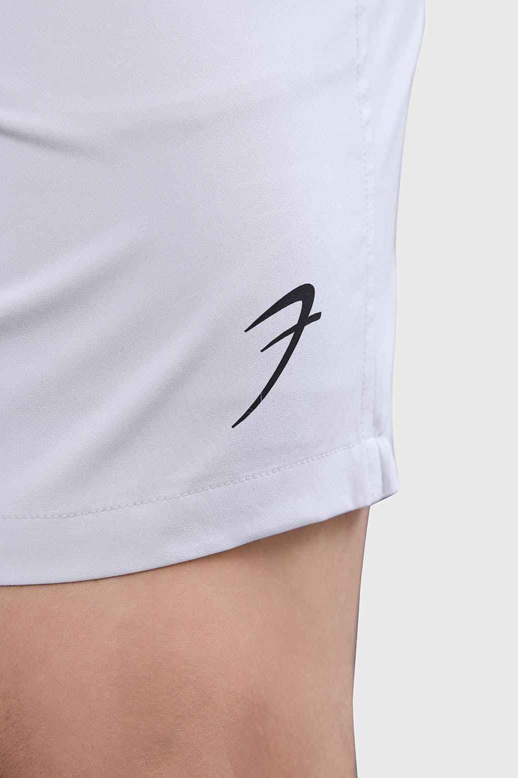 Light grey Thread Shorts by Fuaark Nz, designed for active wear, featuring a comfortable fit and stylish casual look.