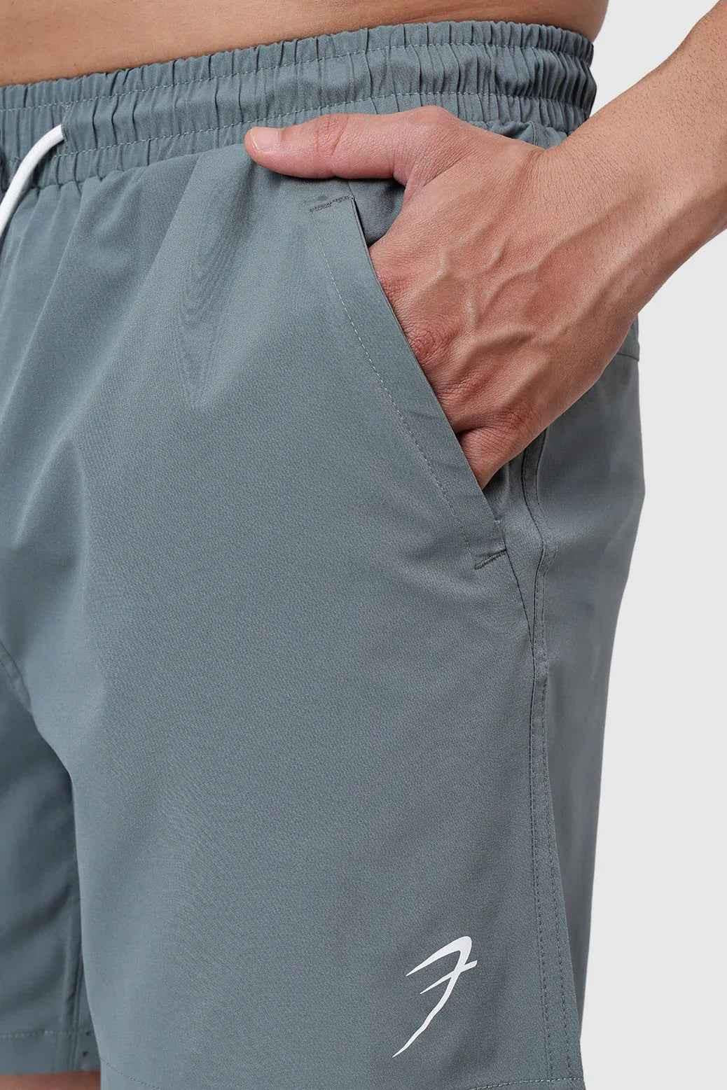 Forest green Nova Shorts by Fuaark Nz, casual men's shorts with a relaxed fit and comfortable waistband.
