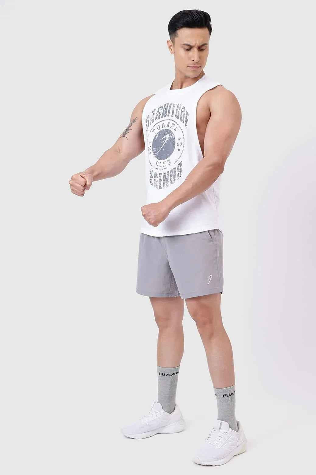 Grey Nova Shorts by Fuaark Nz, stylish and comfortable casual shorts for everyday wear, shown in a relaxed fit.