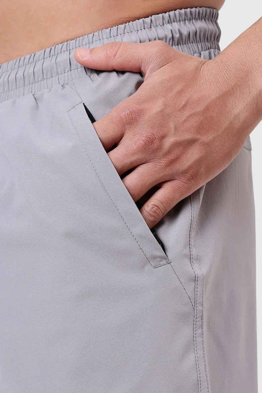 Fuaark Nz grey Nova shorts, stylish and comfortable casual shorts for everyday wear, shown in a relaxed fit.