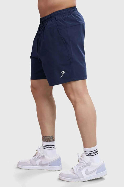 Navy Thread Shorts by Fuaark Nz, casual men's shorts made from lightweight fabric with a comfortable fit.