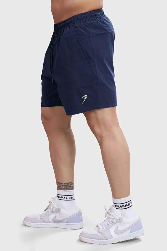 Navy Thread Shorts by Fuaark Nz, casual men's shorts made from lightweight fabric with a comfortable fit.