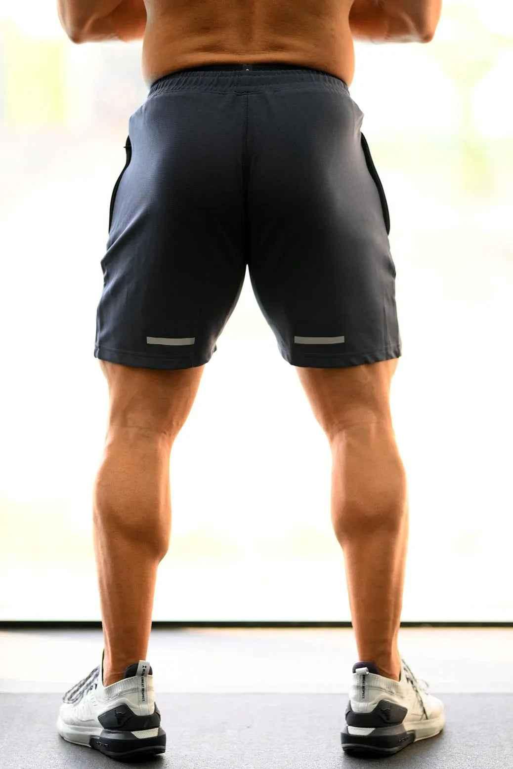 Fuaark Nz Ultra Grey Shorts for men, featuring a comfortable fit and stylish design, suitable for casual wear.