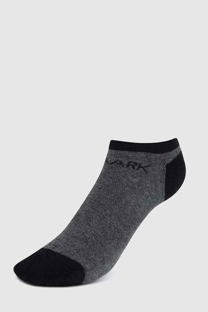 Grey invisible comfort no show socks by Fuaark Nz, designed for active lifestyles, showing a close-up of the sock's soft fabric and low profile.