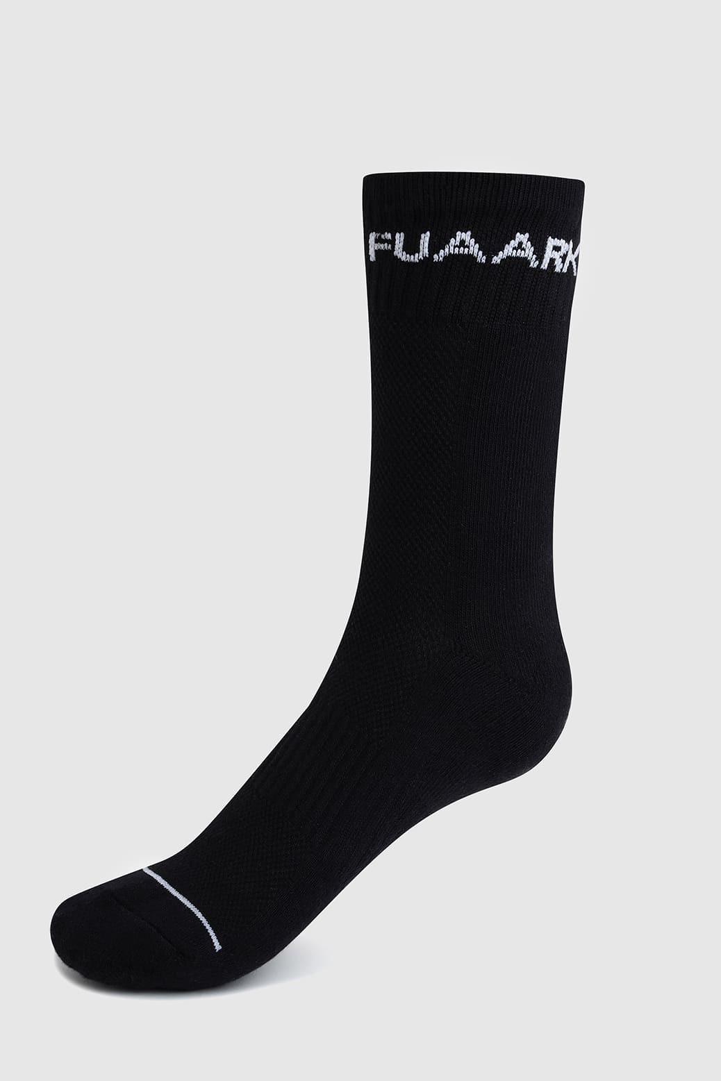 Black Legacy Crew Socks by Fuaark NZ featuring a snug fit and soft fabric for comfortable everyday wear.