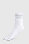 Legacy Quarter Socks White/Grey