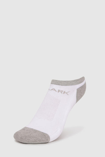 White no show socks by Fuaark Nz, lightweight and comfortable, designed to be hidden inside shoes for a sleek look.