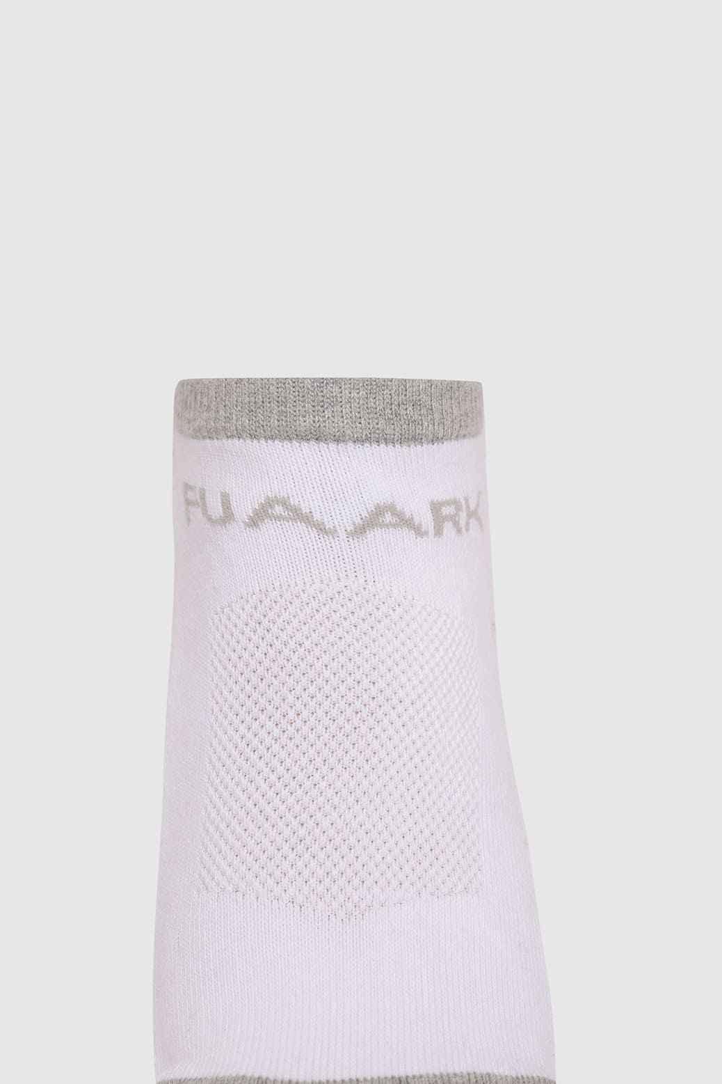 White no-show socks from Fuaark NZ, lightweight and discreet sock style perfect for casual or athletic wear.