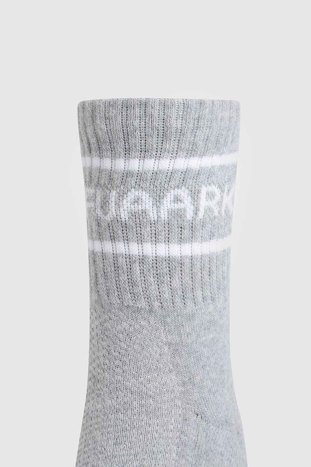 Light grey Fuaark NZ premium quarter-length athletic socks designed for comfort and active lifestyles.