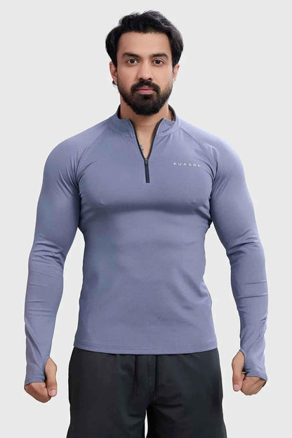 Light grey Fuaark Nz sweater pullover, showcasing a comfortable and stylish casual knit for everyday wear.
