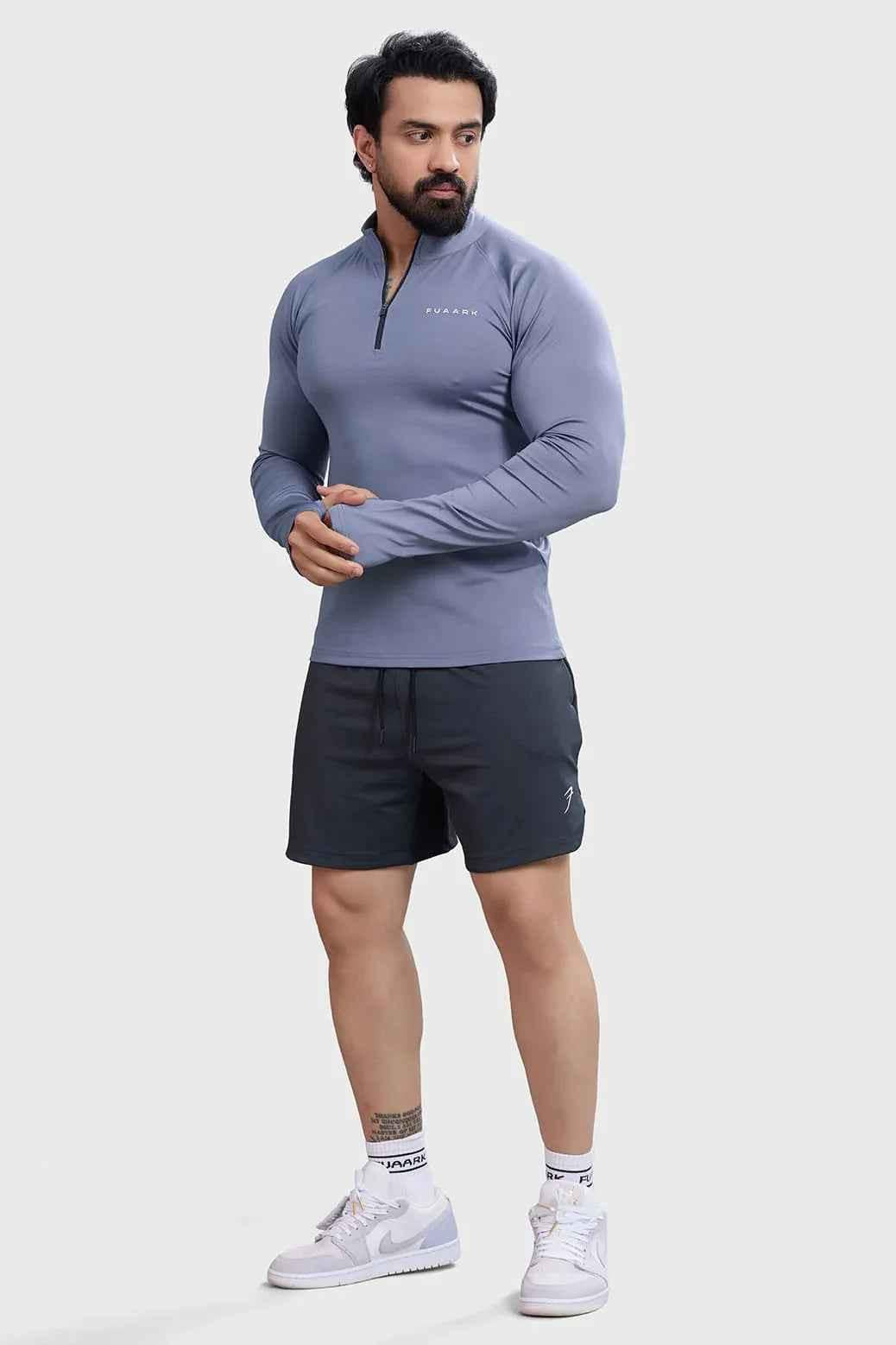 Light grey Fuaark Nz sweater pullover, showcasing a cozy, stylish knit design perfect for casual wear and comfort.