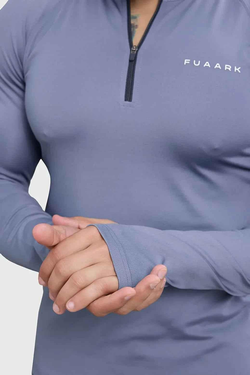 Light grey Fuaark Nz sweater pullover, cozy and stylish, perfect for casual wear and layering.
