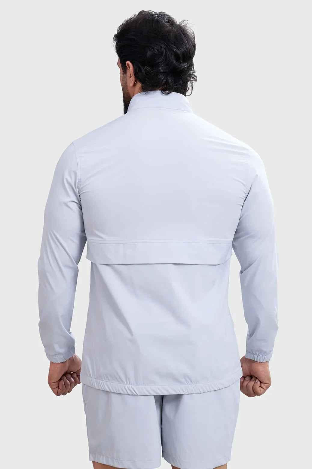 Light grey Fuaark Nz sweater with a soft, textured thread design, perfect for casual and stylish everyday wear.