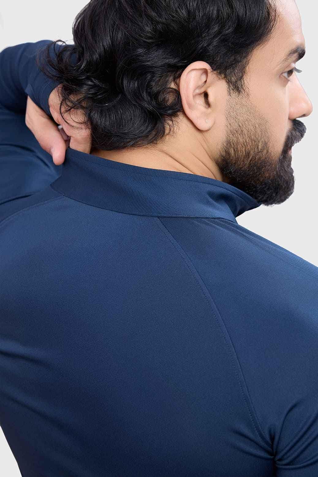 Fuaark Nz Axis Pullover Sweatshirt in navy, featuring a comfortable fit and casual style, shown on a plain background.