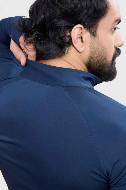 Fuaark Nz Axis Pullover Sweatshirt in navy, featuring a comfortable fit and casual style, shown on a plain background.