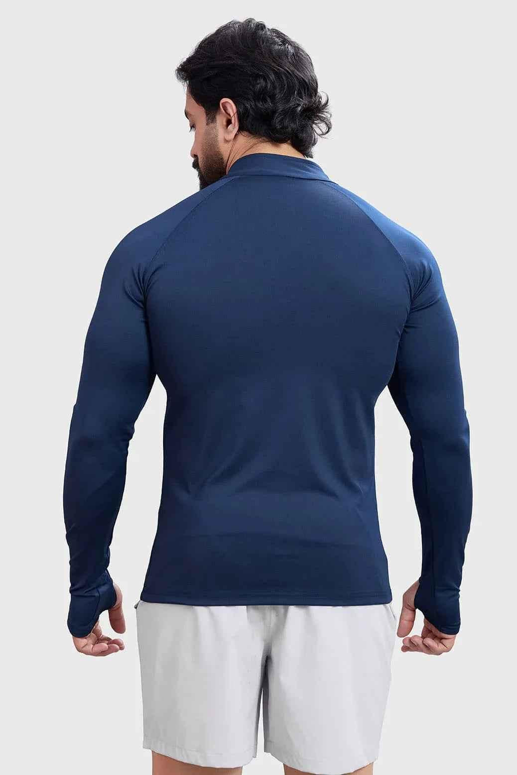 Navy Axis Pullover sweatshirt by Fuaark Nz featuring a comfortable fit and casual style, shown on a plain background.