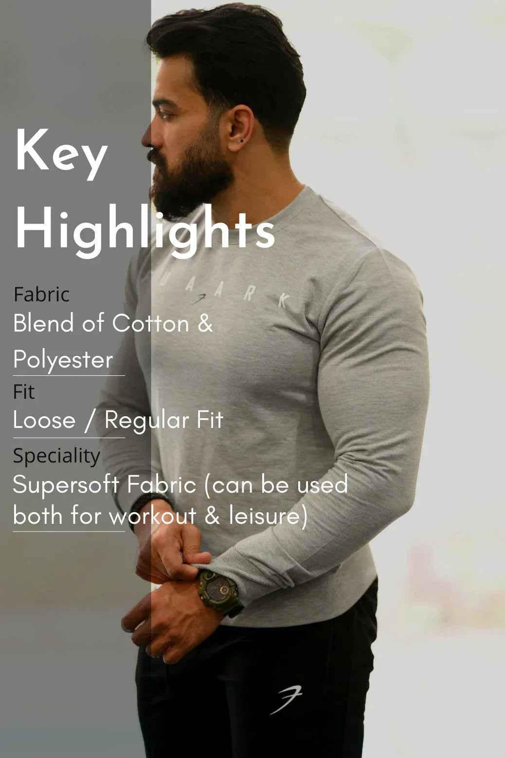 Light grey fall sweatshirt by Fuaark Nz, cozy sweatshirt with a relaxed fit and soft fabric, perfect for cooler weather.
