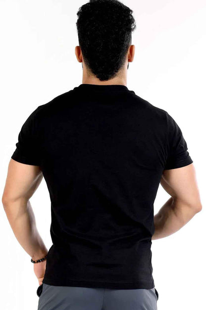 Fuaark Nz classic black and brown T-shirt, casual men's T-shirt with sleek design, ideal for everyday wardrobe essentials