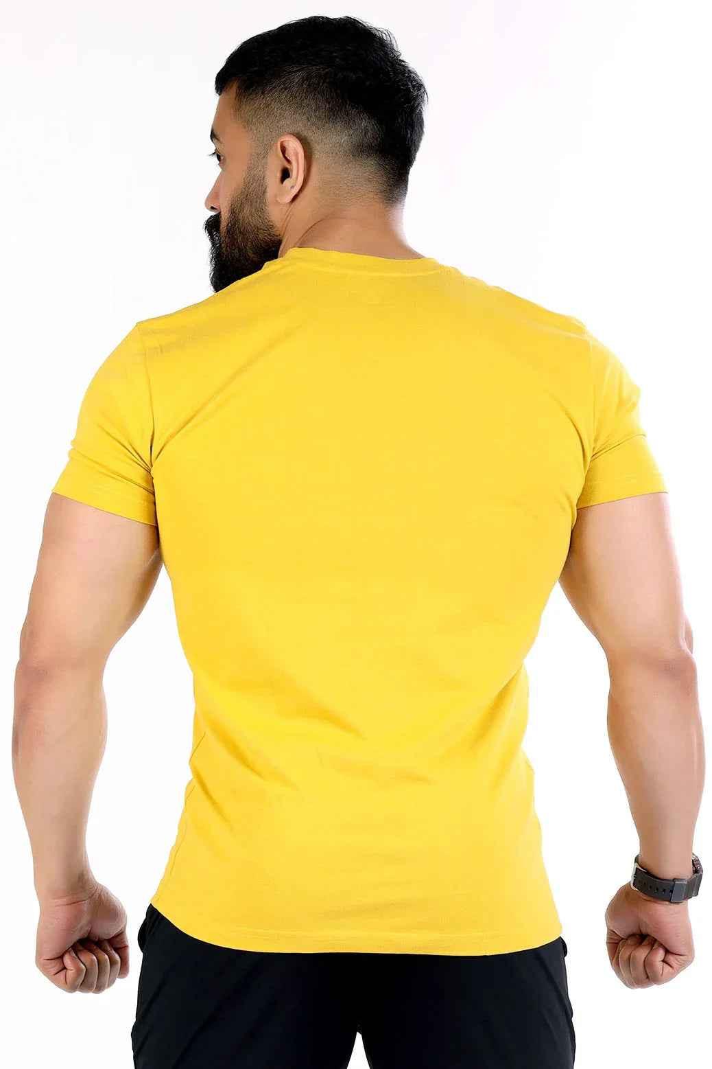 Mustard Fuaark Nz Classic T-Shirt for everyday comfort, featuring a soft cotton fabric and a relaxed fit.