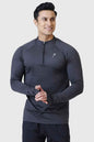 Dark grey Rush Pullover T-shirt by Fuaark Nz, shown flat with round neckline and short sleeves.