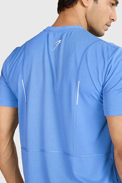 Blue Slate Running T-shirt by Fuaark Nz, casual men's T-shirt featuring a comfortable fit and stylish design.