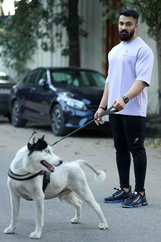 Fuaark Nz Zodiac oversized T-shirt in lilac color, featuring a relaxed fit and celestial graphic design.