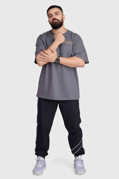 Charcoal Rage oversized T-shirt by Fuaark NZ, casual fit, soft fabric, front graphic design, relaxed style for everyday comfort.