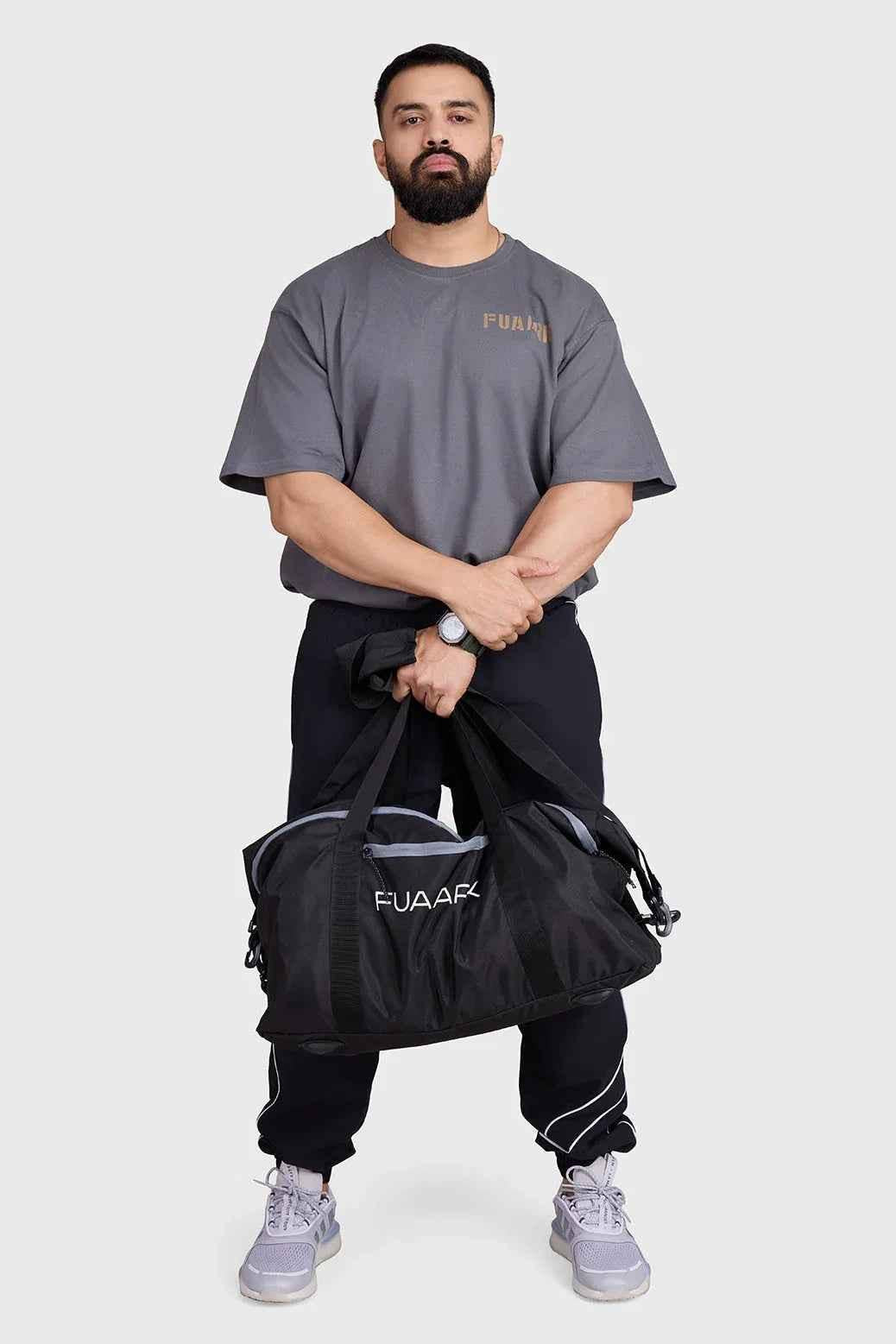 Charcoal Rage oversized T-shirt by Fuaark Nz, featuring a relaxed fit and soft fabric for effortless comfort.