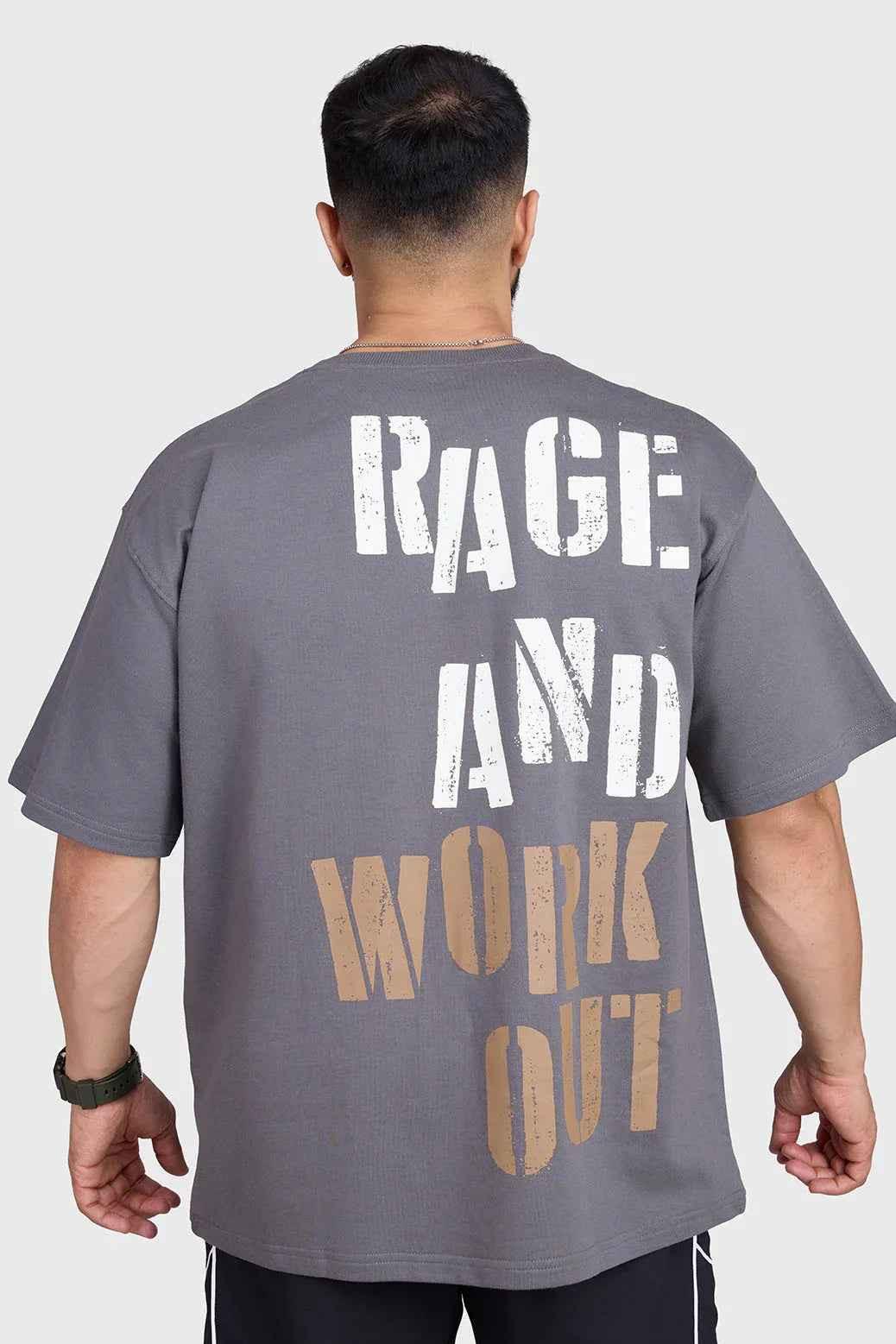 Charcoal Rage oversized T-shirt by Fuaark Nz, relaxed fit with soft fabric, casual style ideal for effortless comfort.