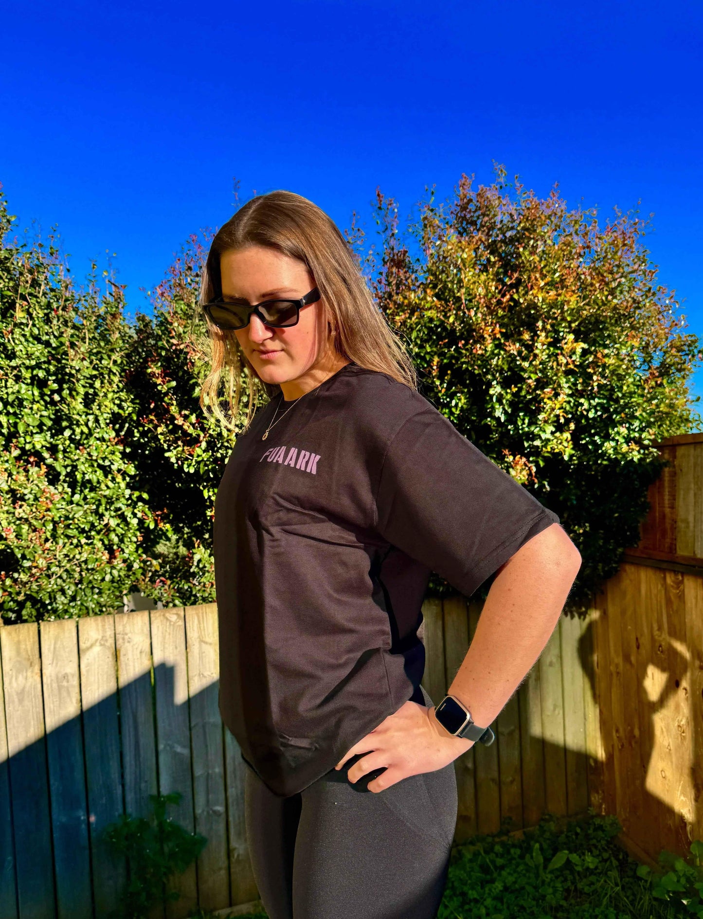 Unisex black oversized Rage T-shirt by Fuaark Nz, showcasing a relaxed fit and bold design for casual style and comfort.